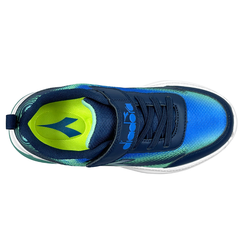 中童電燈慢跑鞋(11090 藍綠)