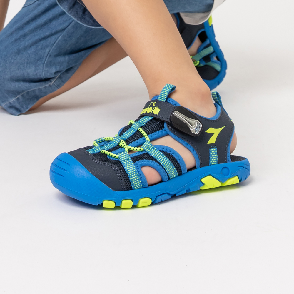 大童護趾運動涼鞋(星系 Galaxy Sandal #11138 藍)